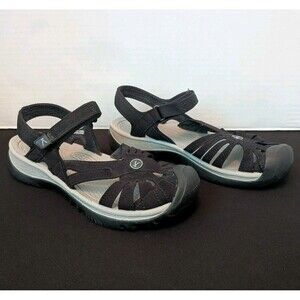 Keen Rose Sandals Women's 9.5 Black Gray Comfort Sport Hiking Trail Outdoor